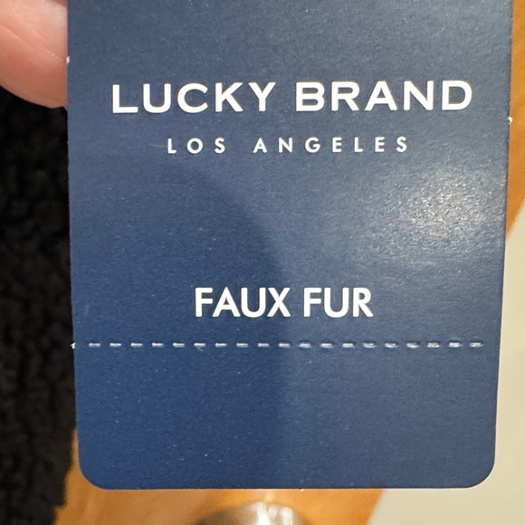 Lucky Brand Black Teddy Sherpa Hooded Coat - Picture 3 of 7